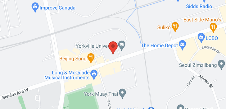 map of 2050 STEELES AVE W